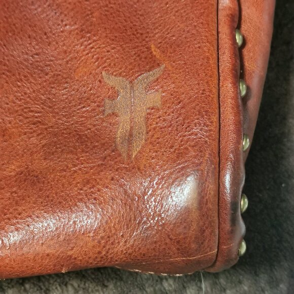 Whiskey/Antique Gold Studded Roxanne Crossbody #249 - Picture 8 of 16